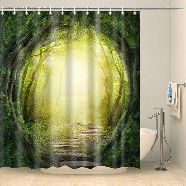 Rideau de douche Forêt