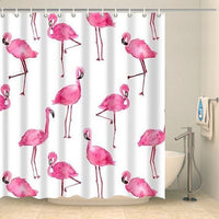 Thumbnail for Rideau de douche original flamants roses Rideau de douche ou de baignoire Coco-Rideaux 